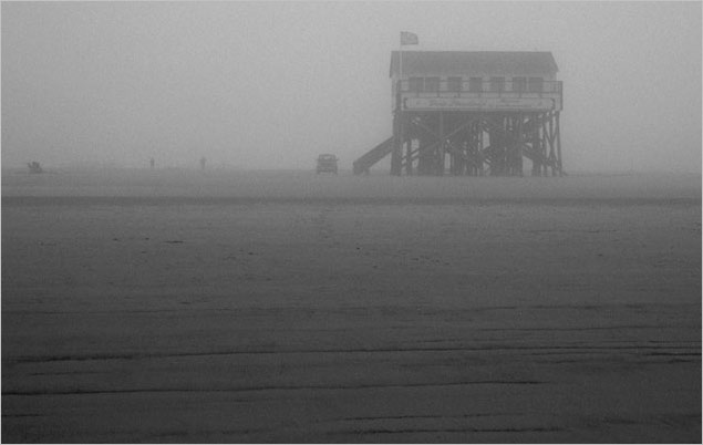 Ordinger Strand im Nebel